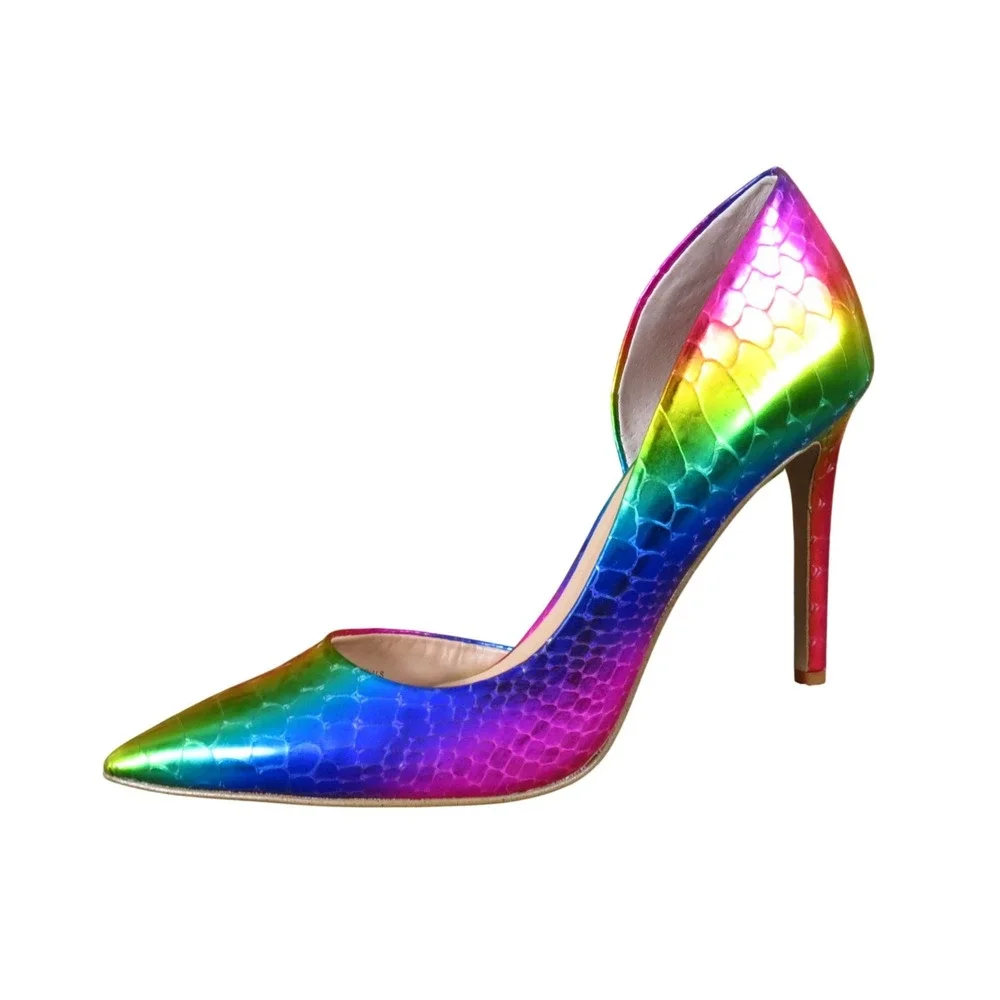 INC International Concepts Kenjay Womens Pump Size 6 Party Rainbow Metallic